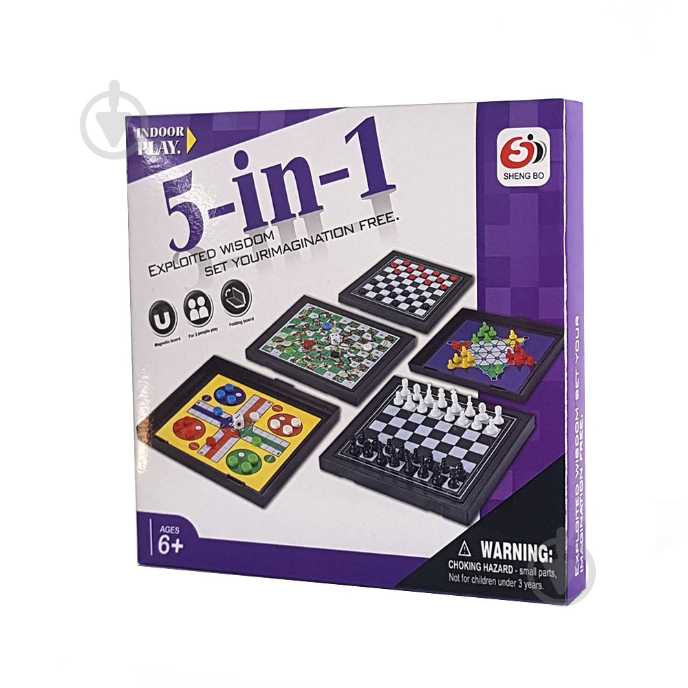 Игра настольная Qunxing Toys 5 в 1 S3304 - фото 1 Игра настольная Qunxing Toys 5 в 1 S3304 - фото 1