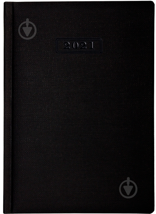 Дневник датированный черный линия Optima Dublin A5 2021 O26125-01 - фото 1