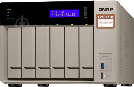 Сетевое хранилище QNAP TVS-673E-4G - фото 2 Сетевое хранилище QNAP TVS-673E-4G - фото 2