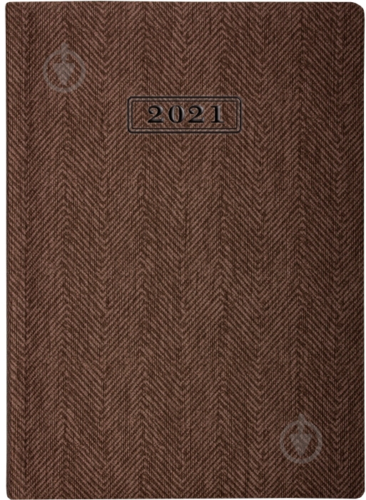 Дневник датированный коричневый линия Optima Tweed A5 2021 O26126-07 - фото 1 Дневник датированный коричневый линия Optima Tweed A5 2021 O26126-07 - фото 1
