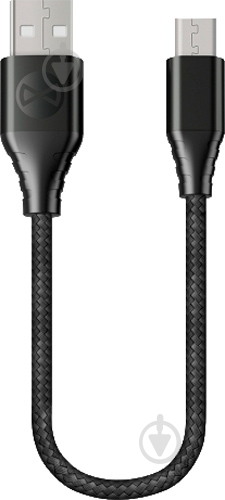 Кабель Forever Core USB - microUSB 3A 0,2 м черный (5900495777614) - фото 1
