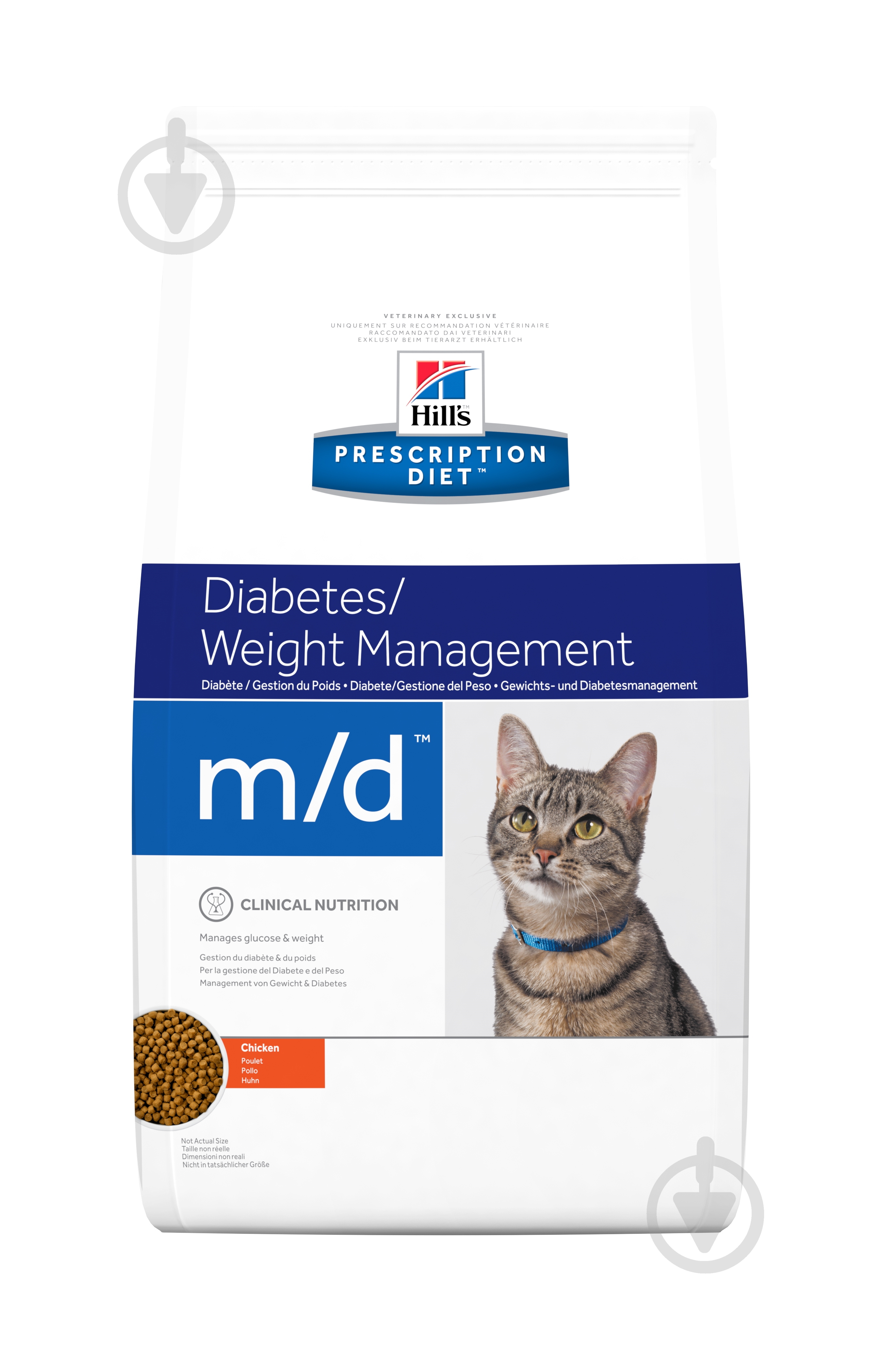 Корм Hill's для кошек с курицей Prescription Diet m/d Diabetes/Weight Management мясо 1,5 кг - фото 1 Корм Hill's для кошек с курицей Prescription Diet m/d Diabetes/Weight Management мясо 1,5 кг - фото 1