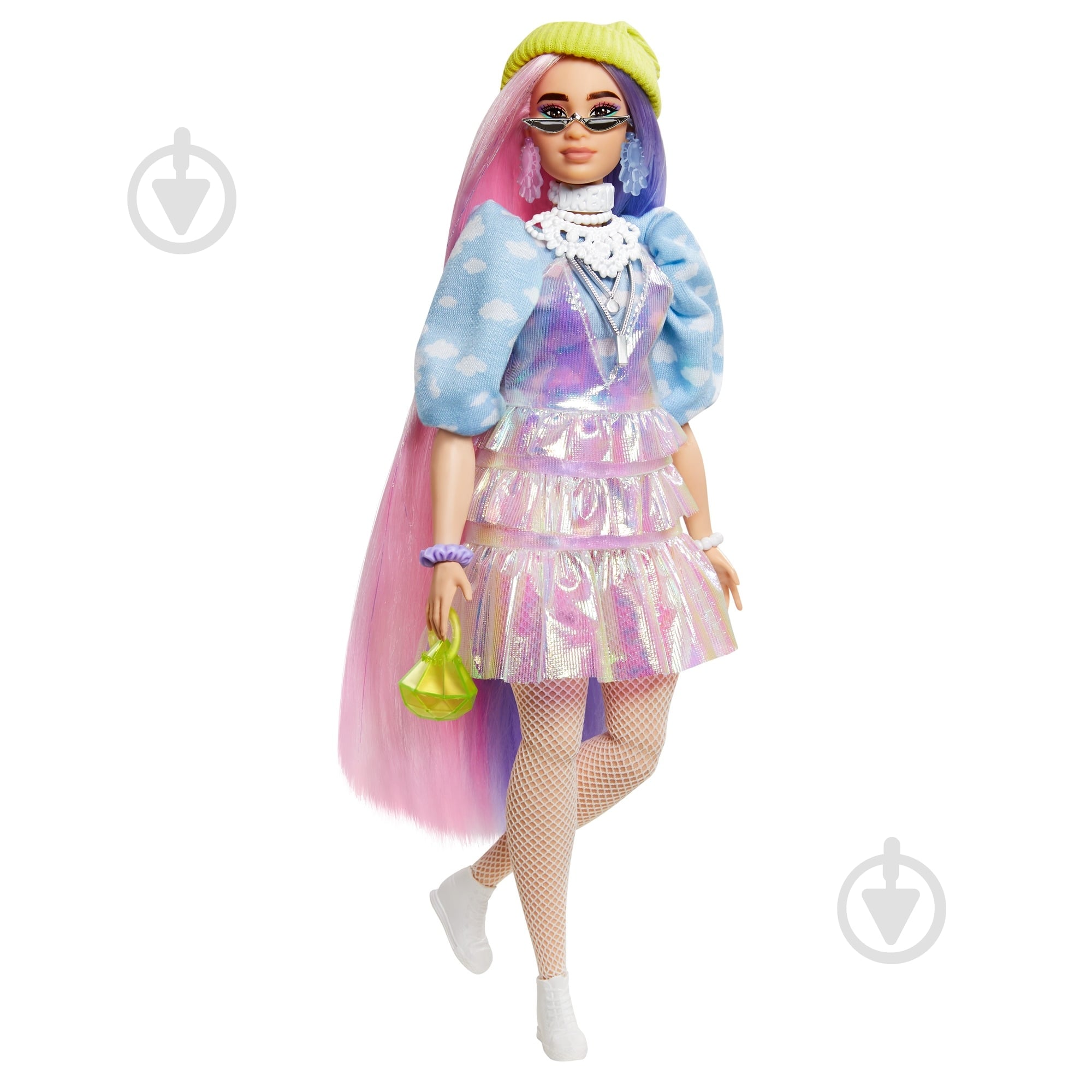 Кукла Barbie Экстра в салатовой шапочке GVR05 - фото 4 Кукла Barbie Экстра в салатовой шапочке GVR05 - фото 4