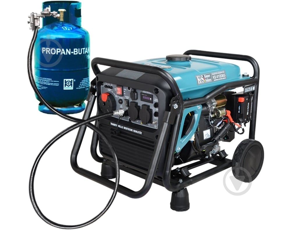 Генератор комбінований Konner&Sohnen KS 4100i E G 3,6 кВт / 4 кВт 220 В KS 4100i E G - фото 1