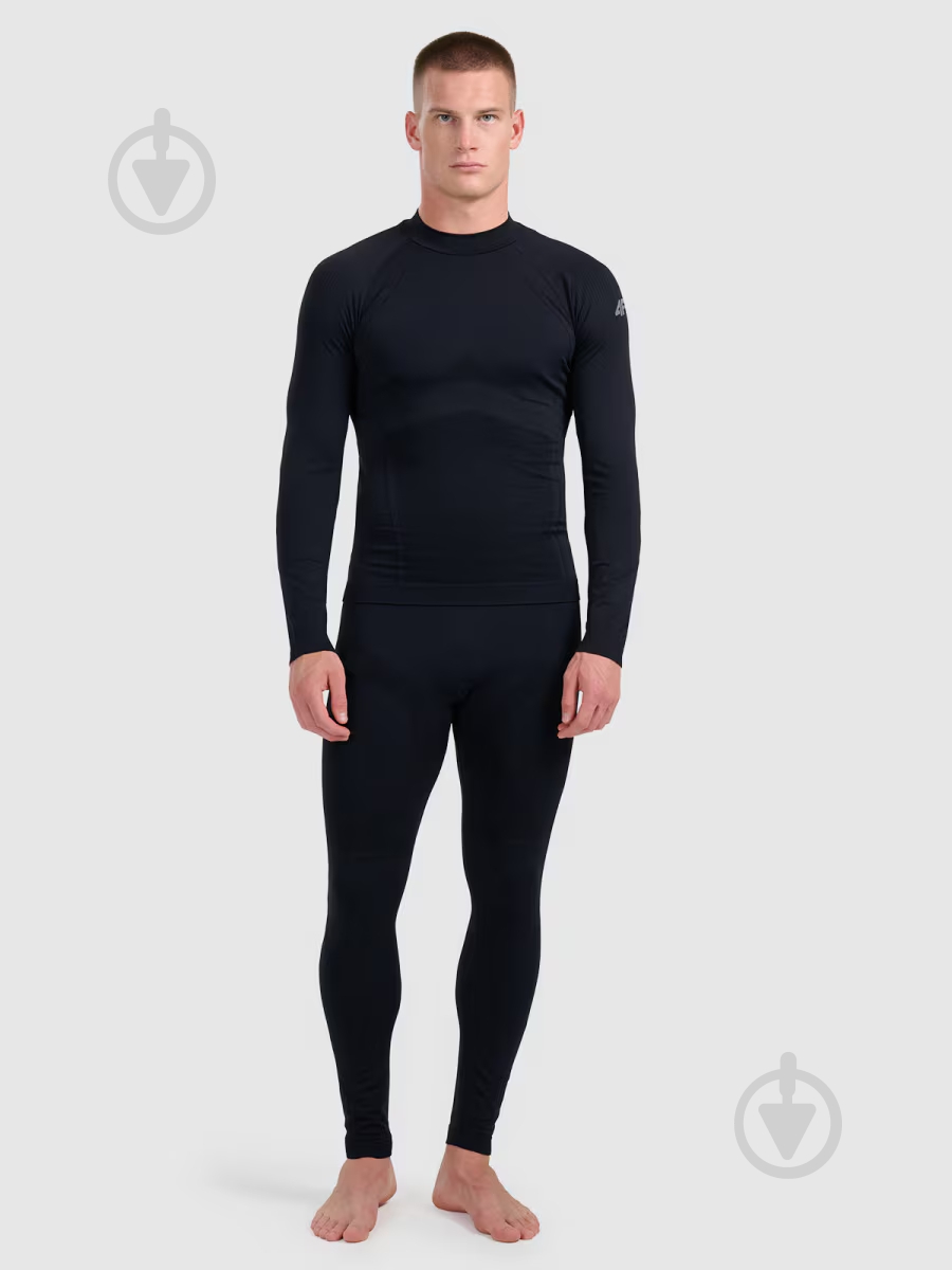 Футболка з довгим рукавом 4F 4FWAW25USEAM224-20S р.L-XL чорний - фото 5 Футболка з довгим рукавом 4F 4FWAW25USEAM224-20S р.L-XL чорний - фото 5