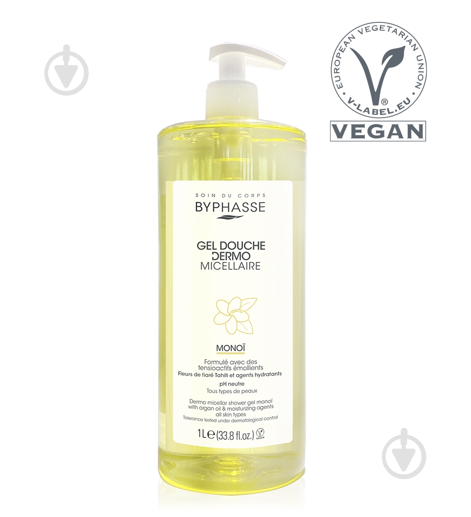 Гель мицеллярный Byphasse Monoi Tahiti 1000 мл - фото 2 Гель мицеллярный Byphasse Monoi Tahiti 1000 мл - фото 2