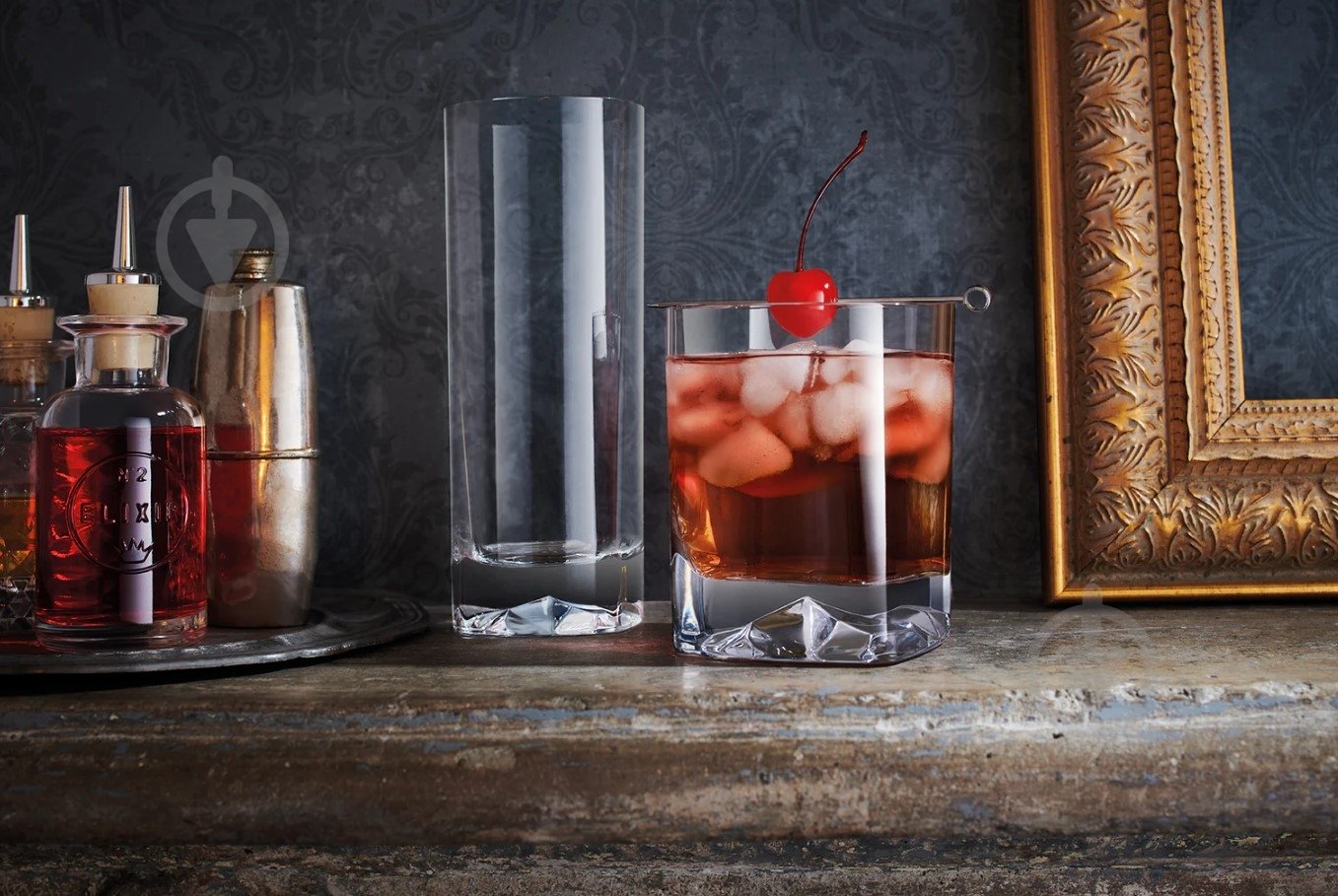 Набір склянок Luigi Bormioli Straus Rocks beverage PM 923 440 мл 4 шт. - фото 4 Набір склянок Luigi Bormioli Straus Rocks beverage PM 923 440 мл 4 шт. - фото 4