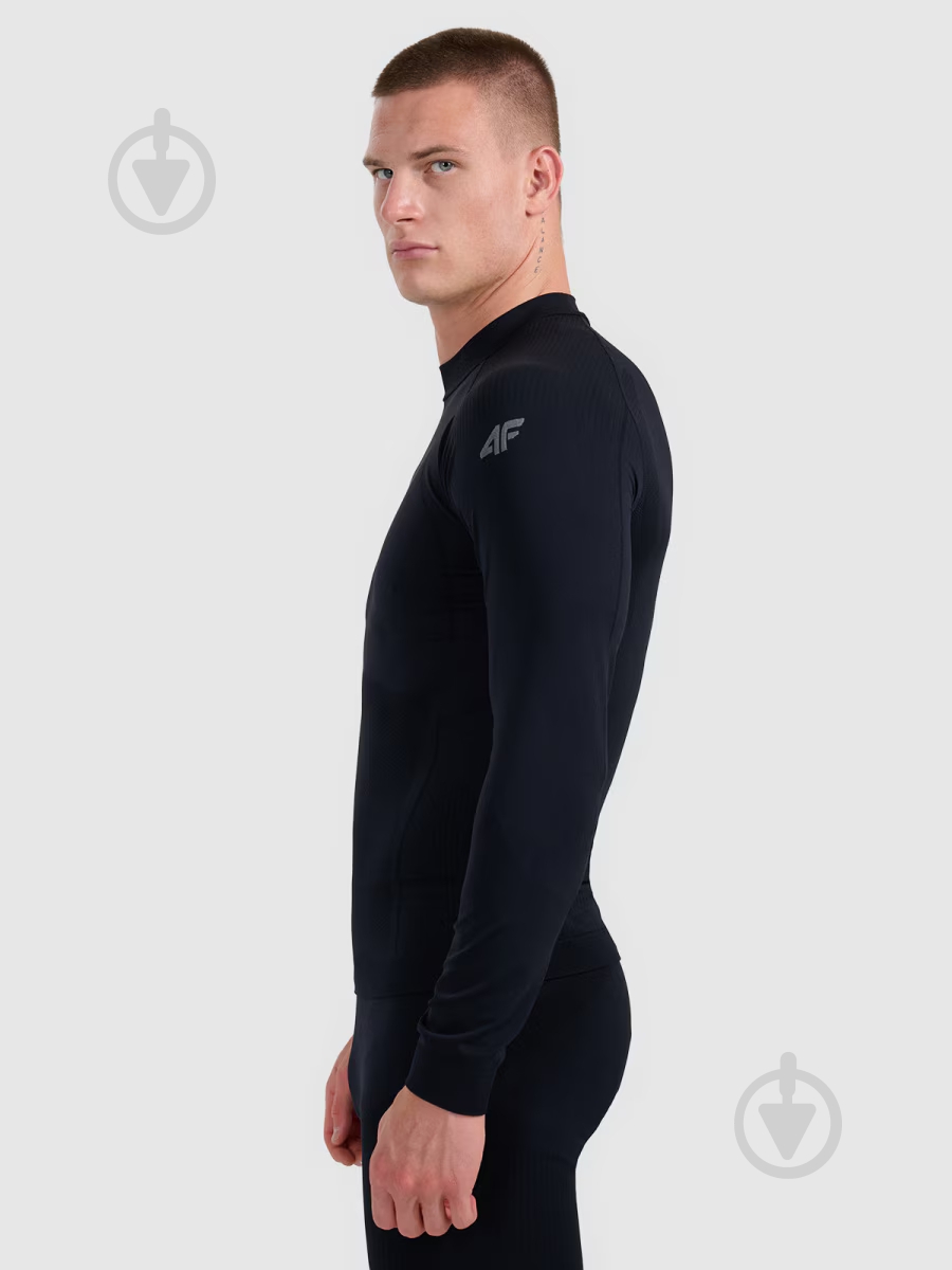 Футболка з довгим рукавом 4F 4FWAW25USEAM224-20S р.2XL-3XL чорний - фото 3 Футболка з довгим рукавом 4F 4FWAW25USEAM224-20S р.2XL-3XL чорний - фото 3