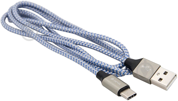 Кабель Devia Vogue USB - USB-C 1 м серый (6938595304330) - фото 2 Кабель Devia Vogue USB - USB-C 1 м серый (6938595304330) - фото 2