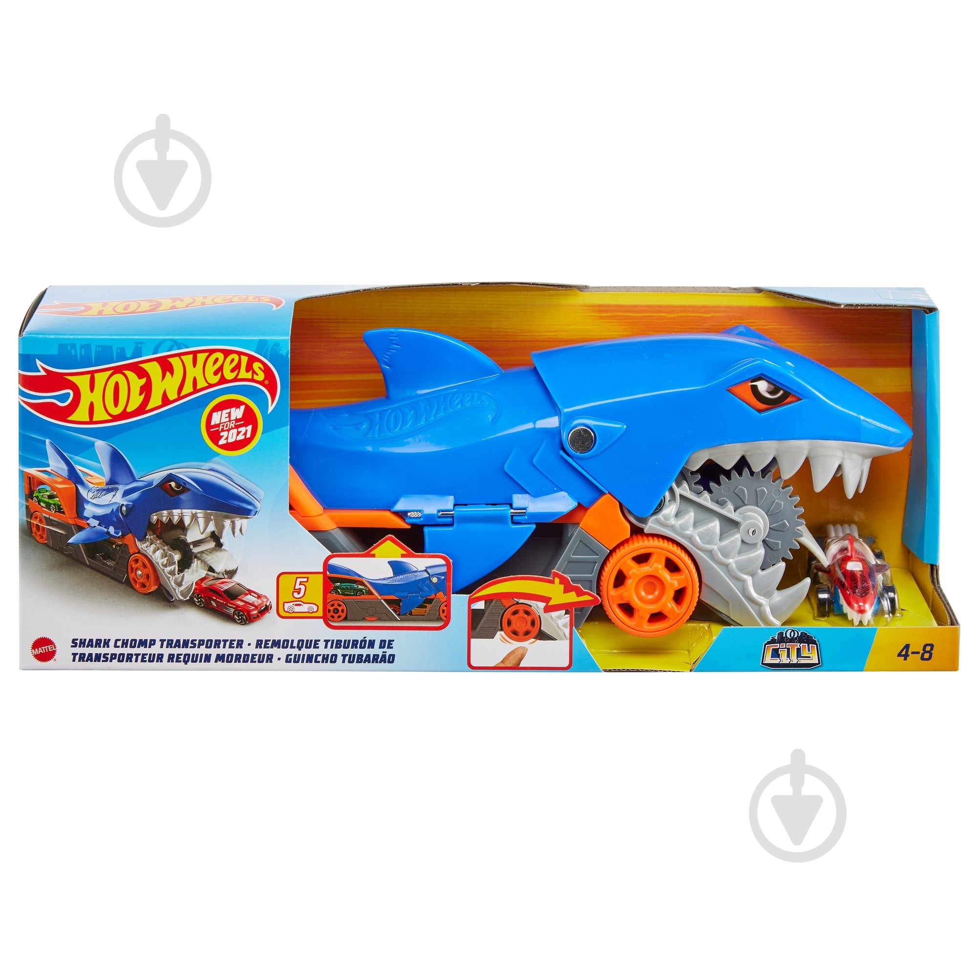 Вантажівка-транспортер Hot Wheels Акуляча паща GVG36 - фото 5