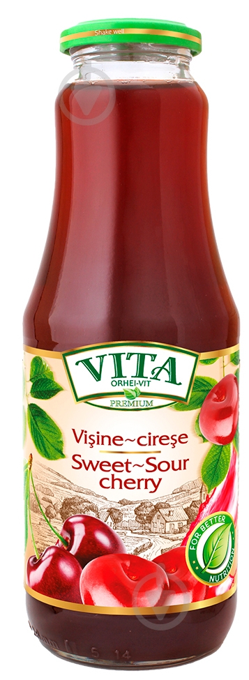 Нектар Vita Premium вишнево-черешневый 1 л - фото 1 Нектар Vita Premium вишнево-черешневый 1 л - фото 1