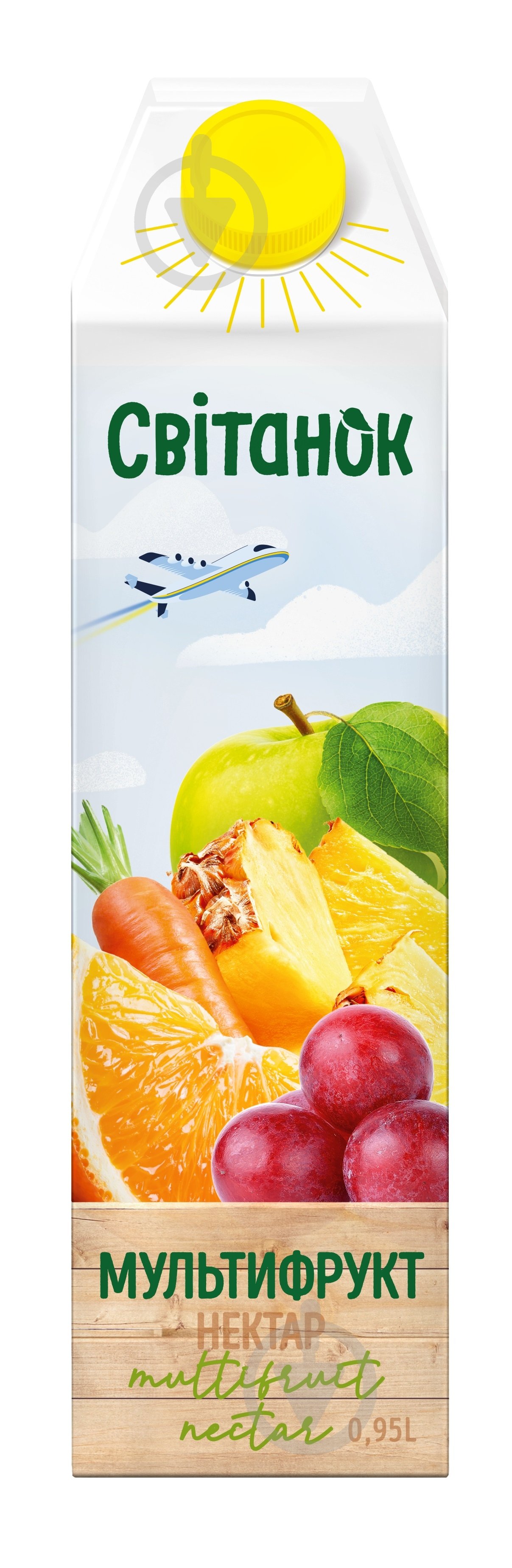 Нектар Світанок Мультифруктовый 0,95 л - фото 1