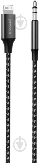 Кабель Proove SoundMesh Lightning - 3.5mm 1 м сірий (ACSM00004801) - фото 1 Кабель Proove SoundMesh Lightning - 3.5mm 1 м сірий (ACSM00004801) - фото 1
