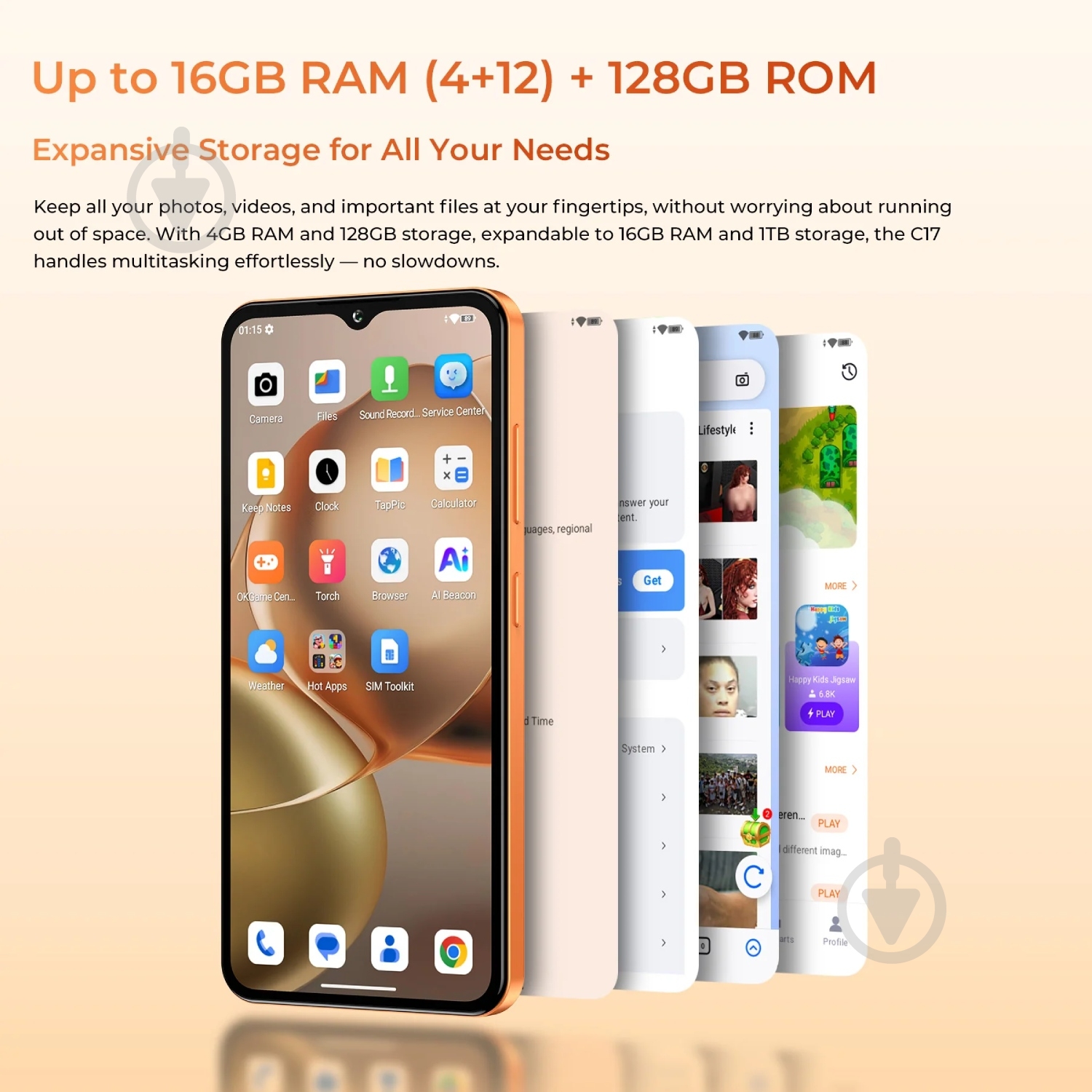 Смартфон Oukitel C17 4/64GB blue (C17_4_64_BL) - фото 7 Смартфон Oukitel C17 4/64GB blue (C17_4_64_BL) - фото 7