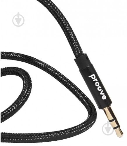 Кабель Proove Weft mini-jack 3,5 мм - mini-jack 3,5 мм 1 м чорний (ACWF00005801) - фото 2 Кабель Proove Weft mini-jack 3,5 мм - mini-jack 3,5 мм 1 м чорний (ACWF00005801) - фото 2
