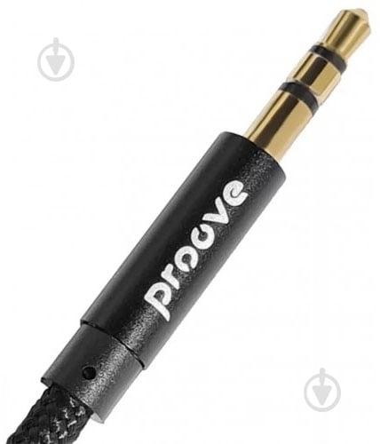 Кабель Proove Weft mini-jack 3,5 мм - mini-jack 3,5 мм 1 м чорний (ACWF00005801) - фото 3 Кабель Proove Weft mini-jack 3,5 мм - mini-jack 3,5 мм 1 м чорний (ACWF00005801) - фото 3