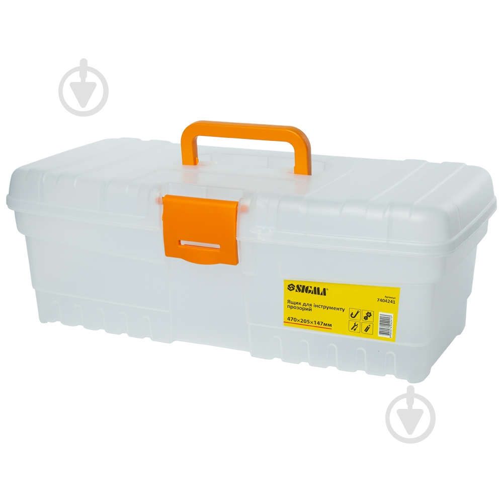 Набор ящиков для инструментов Sigma прозрачных для инструмента 2 в 1 300×155×110 мм 400×205×147 мм 7404221 - фото 7