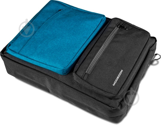 Сумка Modecom Modecom Reno 15.6" grey/blue (TOR-MC-RENO-BLU) - фото 2 Сумка Modecom Modecom Reno 15.6" grey/blue (TOR-MC-RENO-BLU) - фото 2