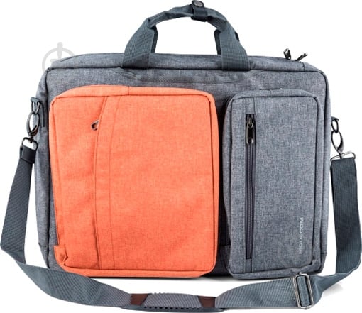 Сумка Modecom Modecom Reno 15.6" grey/orange (TOR-MC-RENO-ORG) - фото 1 Сумка Modecom Modecom Reno 15.6" grey/orange (TOR-MC-RENO-ORG) - фото 1
