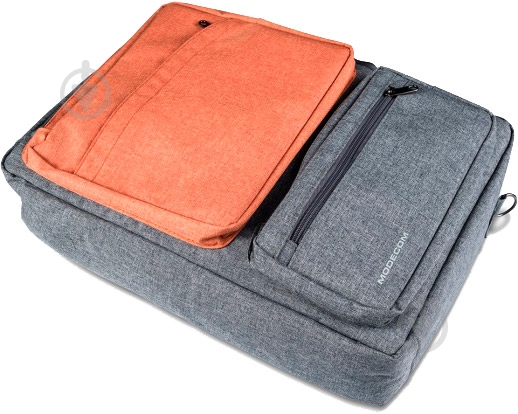 Сумка Modecom Modecom Reno 15.6" grey/orange (TOR-MC-RENO-ORG) - фото 2 Сумка Modecom Modecom Reno 15.6" grey/orange (TOR-MC-RENO-ORG) - фото 2