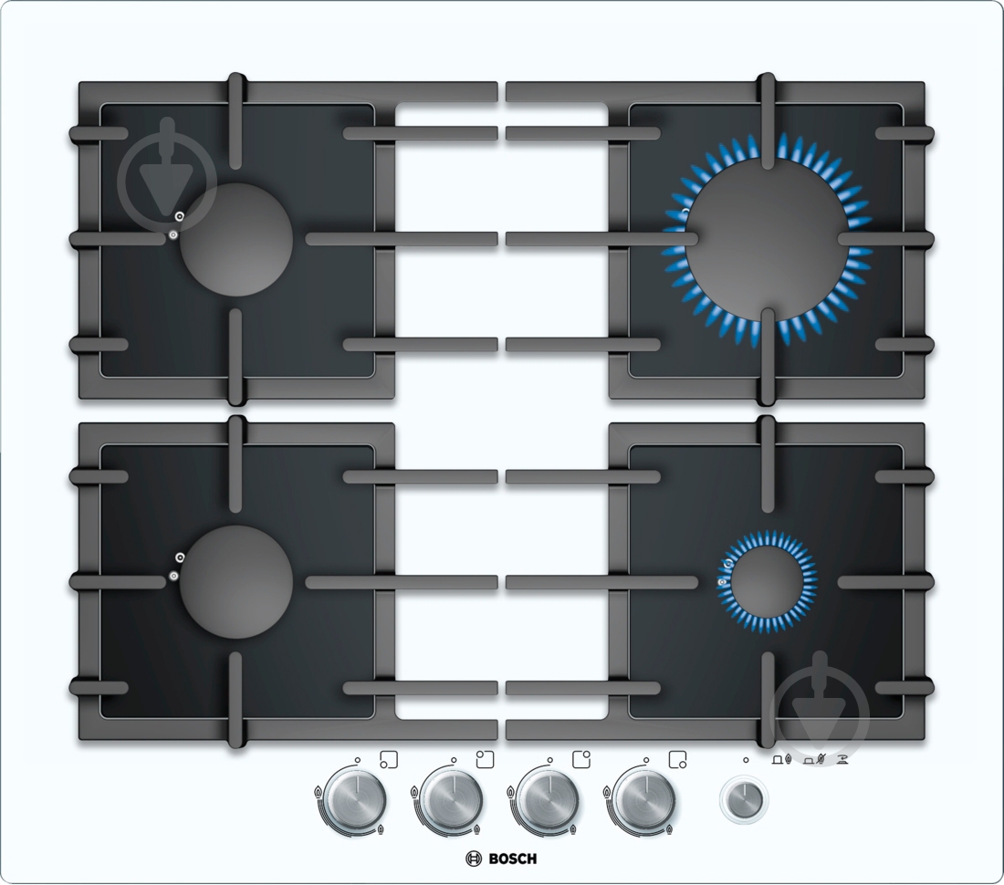 Варочная поверхность газовая Bosch PPP 612M91E - фото 1