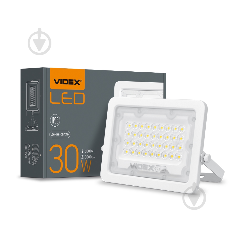 Прожектор светодиодный Videx LED F2e 30 Вт IP65 белый 26330 - фото 4 Прожектор светодиодный Videx LED F2e 30 Вт IP65 белый 26330 - фото 4
