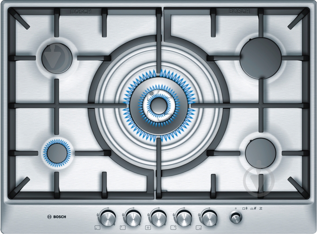 Варочная поверхность газовая Bosch PCQ 715M90E - фото 1