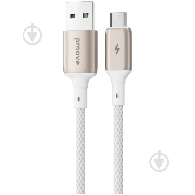 Кабель Proove Dense Metal Micro USB 2.4A 1 м белый (CCDM20001302) - фото 2