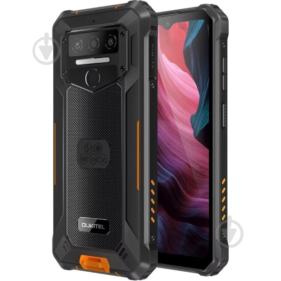 Смартфон Oukitel WP23 Plus 4/128GB black/orange (WP23_Plus_4_128_OR) - фото 5