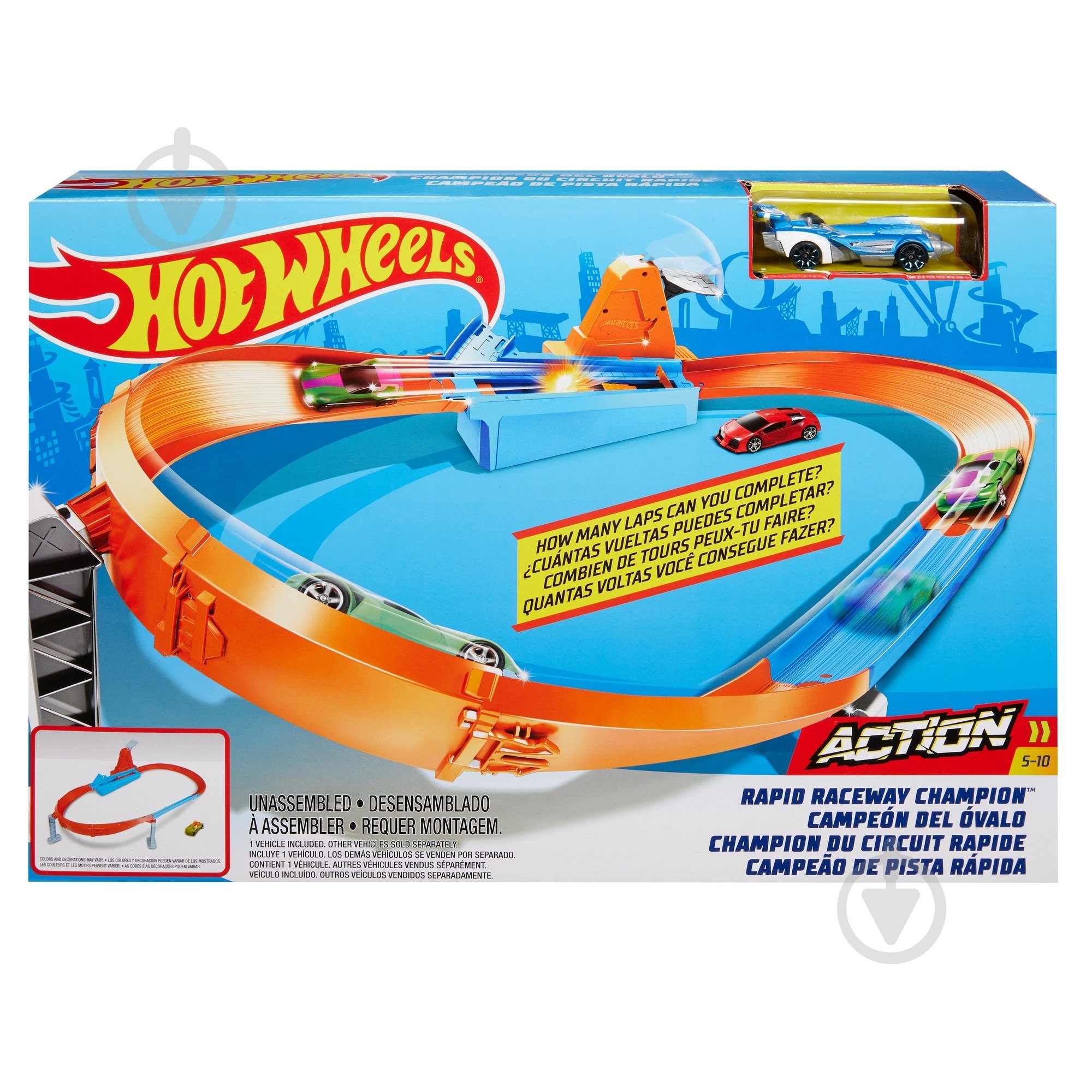Гоночний трек Hot Wheels "Чемпіон кола" серії "Змагання за кубок Чемпіона" GJM75 - фото 4