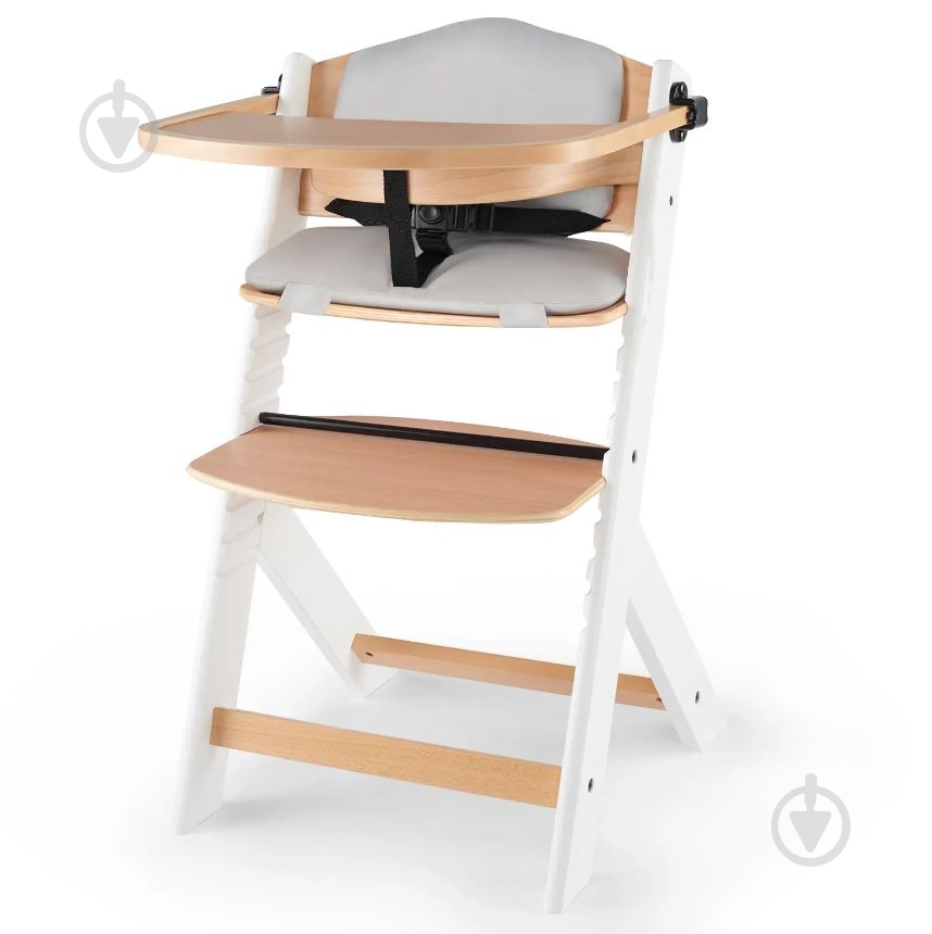 Стульчик для кормления Kinderkraft Enock White Wood с подушкой (KHENOC0PWHT0000) - фото 1