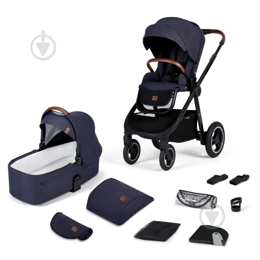 Коляска універсальна 2 в 1 Kinderkraft Everyday Denim KSEVER00DEN2000 - фото 2
