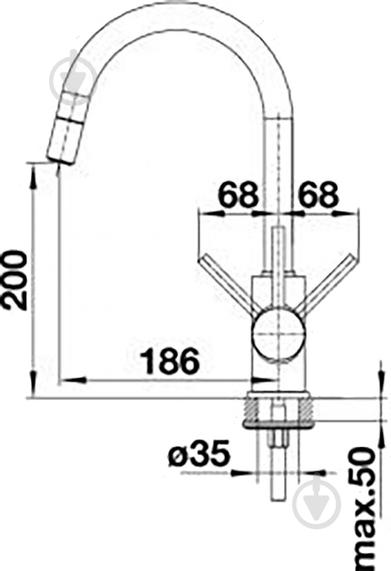 Смеситель для кухни Blanco Mida-S 521457 - фото 2