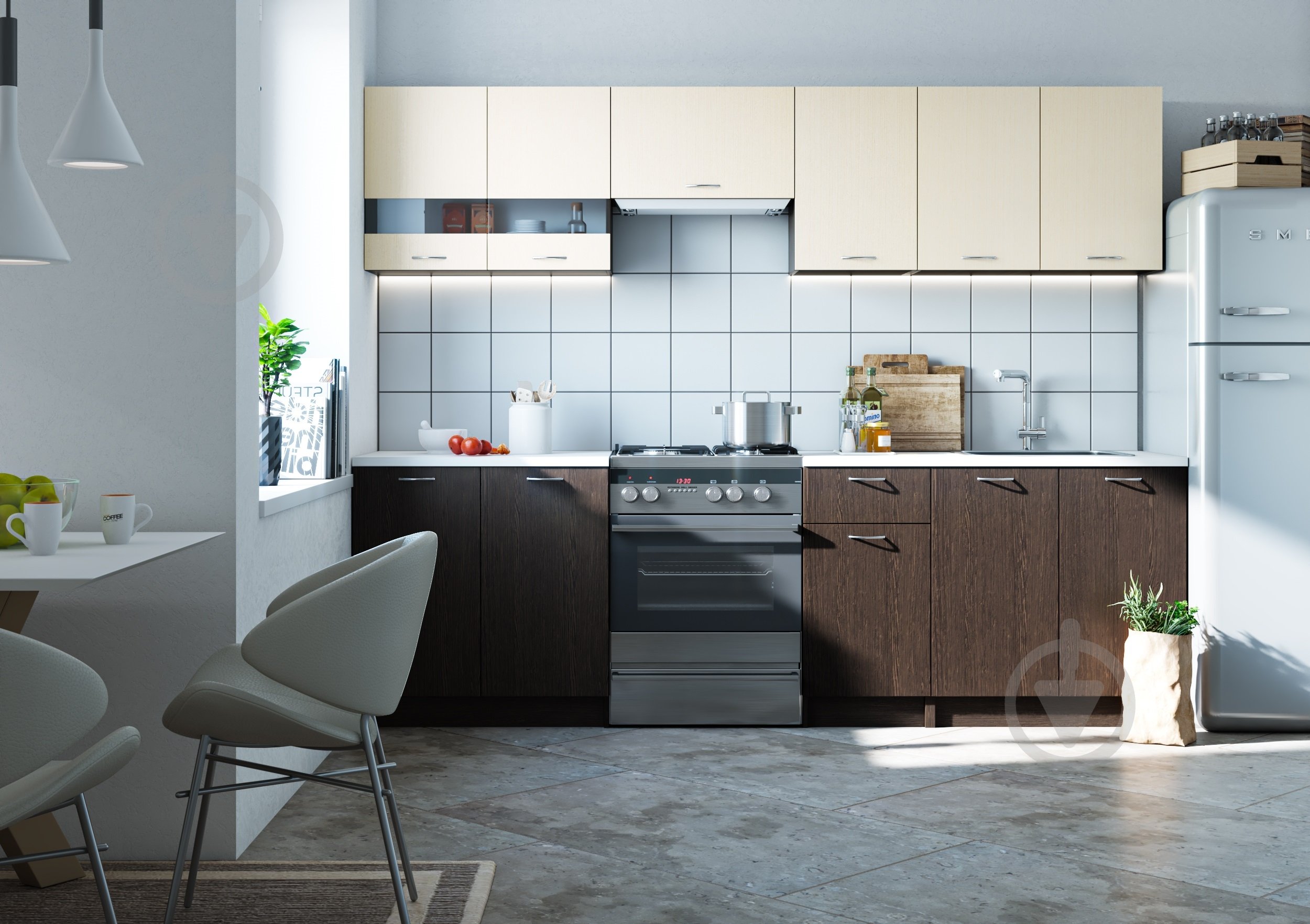 Кухня Эшли Грейд ЛДСП 2,6 м - фото 2