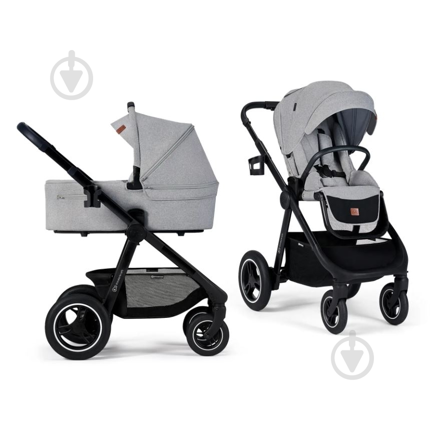 Коляска універсальна 2 в 1 Kinderkraft Everyday Light Gray KSEVER00LGR2000 - фото 1 Коляска універсальна 2 в 1 Kinderkraft Everyday Light Gray KSEVER00LGR2000 - фото 1
