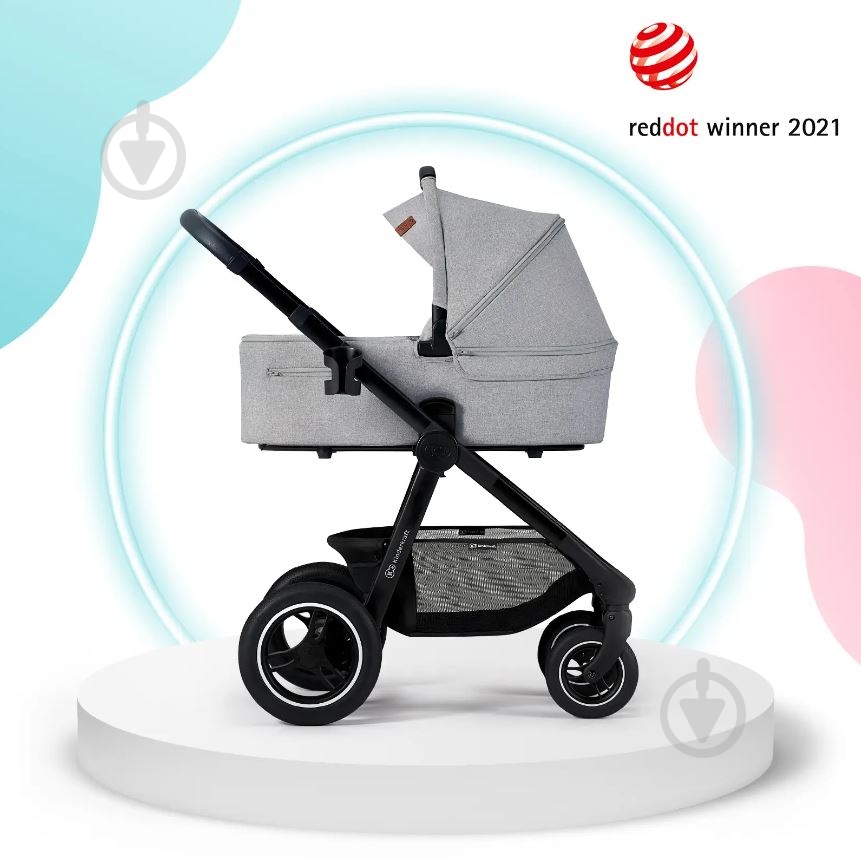 Коляска універсальна 2 в 1 Kinderkraft Everyday Light Gray KSEVER00LGR2000 - фото 23 Коляска універсальна 2 в 1 Kinderkraft Everyday Light Gray KSEVER00LGR2000 - фото 23