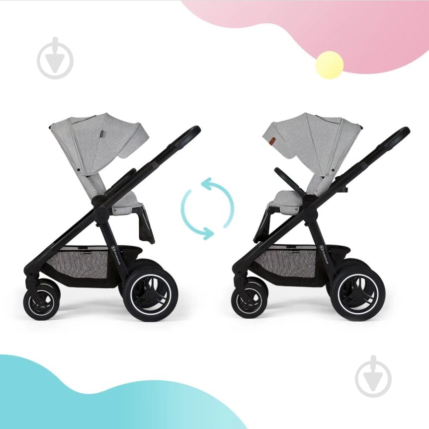 Коляска універсальна 2 в 1 Kinderkraft Everyday Light Gray KSEVER00LGR2000 - фото 27 Коляска універсальна 2 в 1 Kinderkraft Everyday Light Gray KSEVER00LGR2000 - фото 27