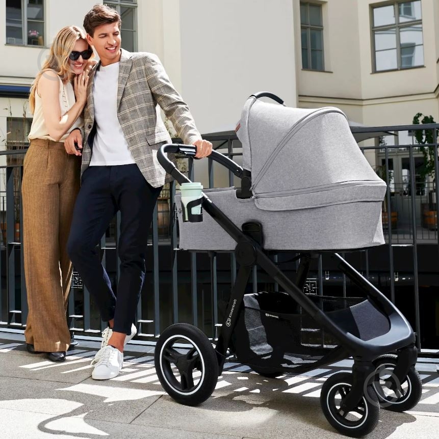 Коляска універсальна 2 в 1 Kinderkraft Everyday Light Gray KSEVER00LGR2000 - фото 6 Коляска універсальна 2 в 1 Kinderkraft Everyday Light Gray KSEVER00LGR2000 - фото 6