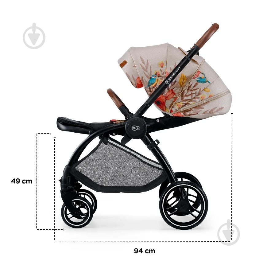 Коляска универсальная 2 в 1 Kinderkraft Evolution Cocoon Bird KKWEVCOBIR2000 - фото 23
