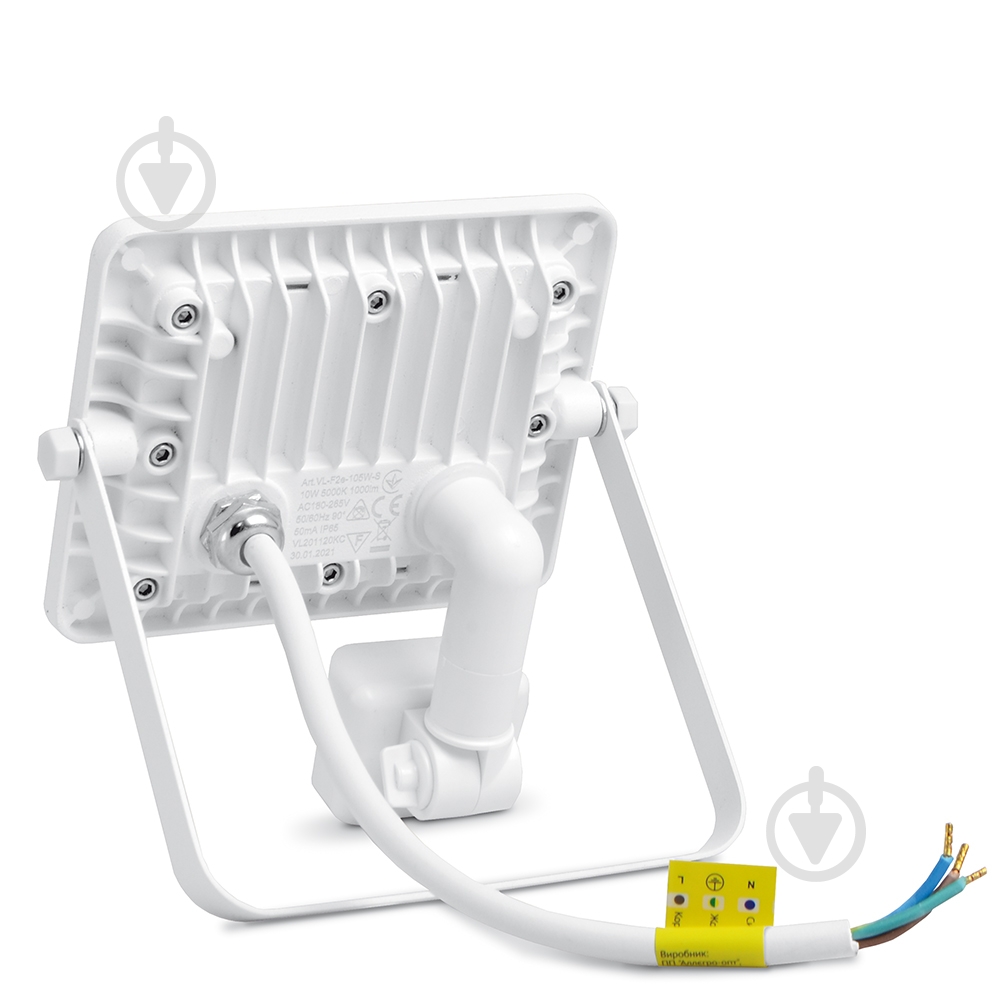 Прожектор Videx LED F2e з датчиком руху та освітленості 10 Вт IP65 білий 26263 - фото 2