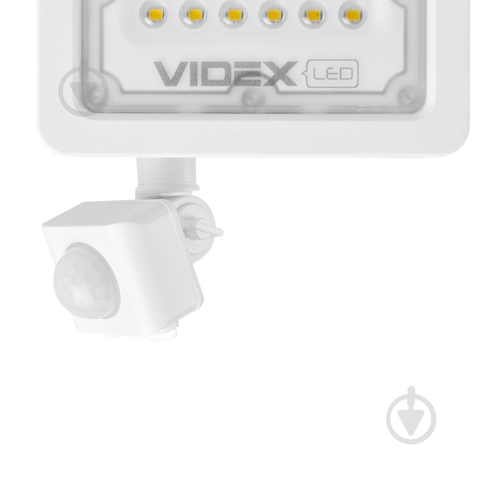 Прожектор Videx LED F2e з датчиком руху та освітленості 10 Вт IP65 білий 26263 - фото 3