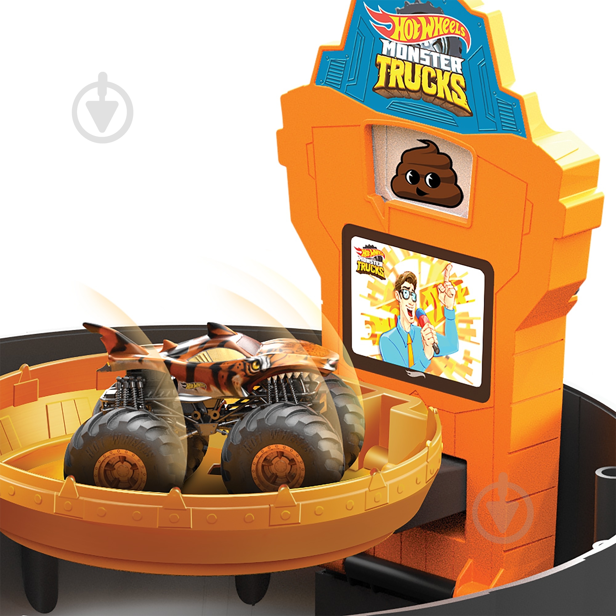 Трек Hot Wheels "Трюки в шине" серии "Monster Trucks" GVK48 - фото 4