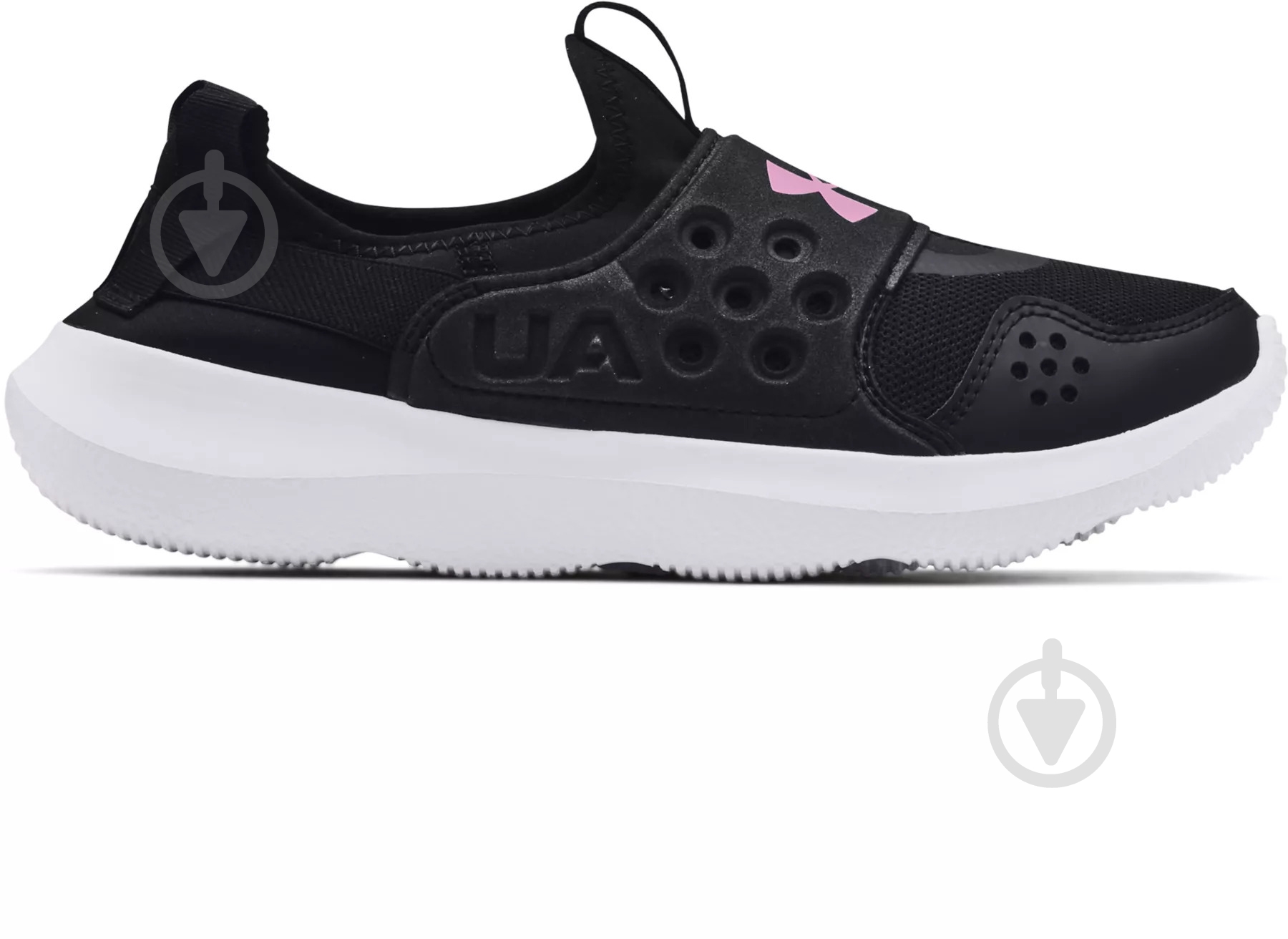 Кроссовки для девочек демисезонные Under Armour Runplay 3024215-001 р.38,5 черные - фото 1