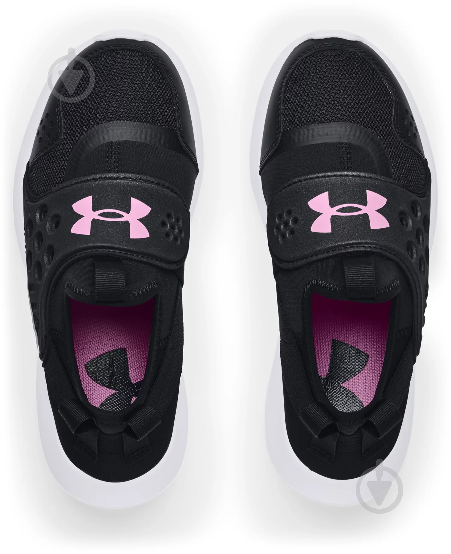 Кроссовки для девочек демисезонные Under Armour Runplay 3024215-001 р.38,5 черные - фото 5
