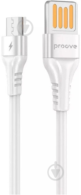 Кабель Proove Double Way Weft Micro USB 2.4A 1 м белый (CCDW20001302) - фото 1