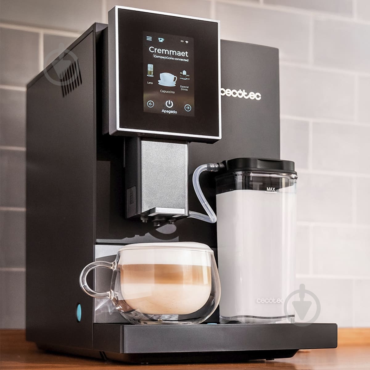 Кофемашина CECOTEC Cremmaet Compactccino Connected Black Silver (CCTC-01463) - фото 6