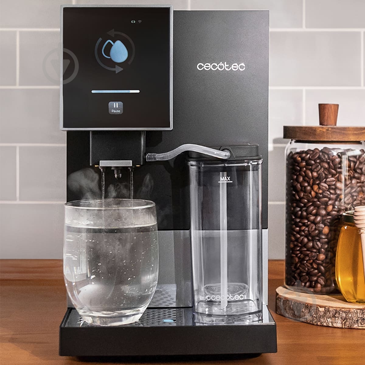 Кофемашина CECOTEC Cremmaet Compactccino Connected Black Silver (CCTC-01463) - фото 9