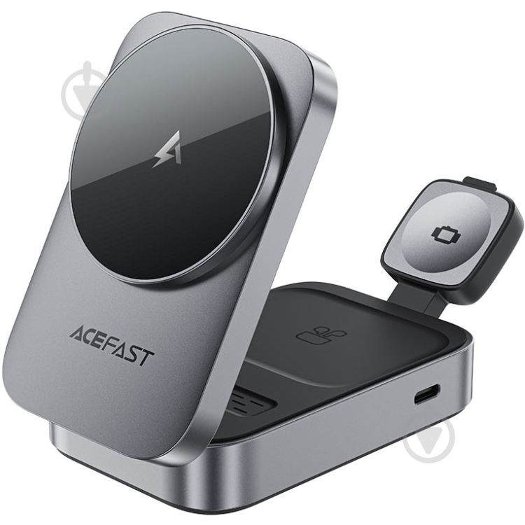 Зарядний пристрій Acefast Wireless QI 3in1 22,5W E22 - фото 1 Зарядний пристрій Acefast Wireless QI 3in1 22,5W E22 - фото 1