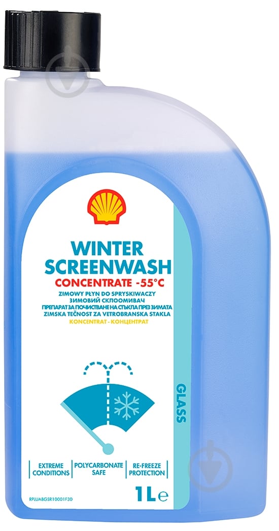 Омыватель стекла SHELL концентрат -55°С зима -55 °С 1 л - фото 1