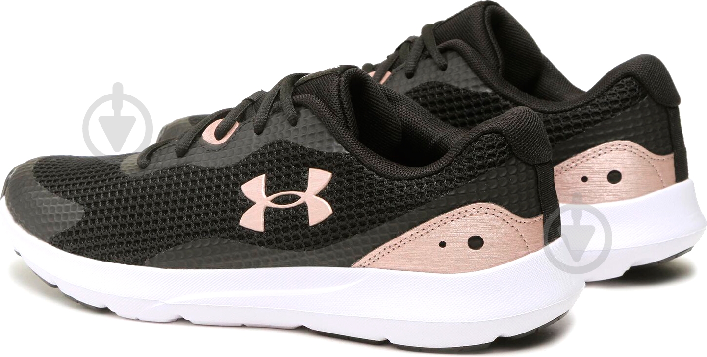 Кроссовки женские демисезонные Under Armour SURGE 3 3024894-005 р.37,5 черные - фото 4